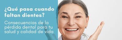 ¿Qué pasa cuando faltan dientes Consecuencias de la pérdida dental. Clínica dental Dres.Arena en Chamartín